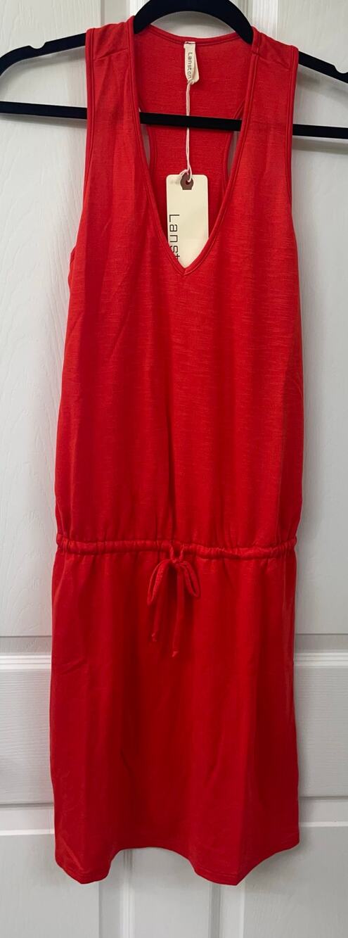 Lanston Revolve XS red dress NWT ($149) Rayon polyester sleeveless racerback